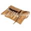 7pcs hot selling coffee color naked brush set with cosmetic tin box make-up set