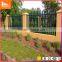 W section angle iron rail high security anti-vandalism features galvanised steel palisade fences