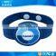 Sport promotion snap button rfid customised wristband