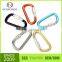 Quality lockable shaped climbing carabiner hook with screw