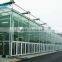 Glass Greenhouse Cover And Galvanized Steel Pipe Greenhouse Frame With Controller For Agricultural Planting