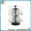 Metal free staning post card display stand