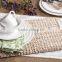 White Washed Color, Vietnam Rectangular Place Mat/ Woven Table Mat
