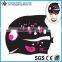 FUNNY SILICONE WATER DROP SWIM CAP WITH CUT EAR AND CARTOON PRINTING