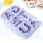 Heat resistant chocolate mould silicone letter GATEAU shape cake mould