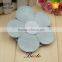 Fashion handmade ladies purple fake leather shoe flower accessory