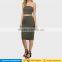 New sexy bodycon dress two pieces skirt and crop top set outfit photos for women cocktail party