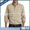 High Quality Good Workmanship Button-Down Point Collar Shirt with Dual Chest Pockets
