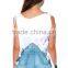 wholesale sublimation graphic print V neck tank top