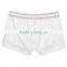 Plain white cotton boxer briefs men high cut briefs wholesale