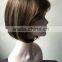 MGOO Short Bob Lace Front Wig Human Hair Party Wig Short Women Wig For Middle Age