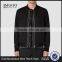 MGOO High Quality Custom Black Fashion Bomber Jackets Brand Designs Tops Mens Zip Up Long Sleeves Jacket