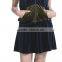 Popular sweatshirt zipper front pocket velvet skirt hoodies set 2pc