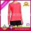 Wholesale fitness clothing combination color women't long sleeve t shirt for gym wear