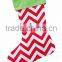 Newest Personalized Burlap Chevron Christmas Stocking