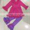 2pcs Frock Latest Design Smocked Kids Clothes