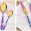 high quality 304 stainless steel spoon knife / nsq titanium plate stainless steel spoon /fancy dinnerware tableware