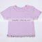 Simple Fashion Unisex Baby Clothes Pure Cotton Round Collar for Childrens