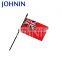 Sedex certificated 100% polyester high quality Red English hand flag