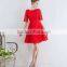 A-line/Princess Straps Court Train Chiffon 1/2 Sleeves prom Dress ED532