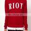 CHEFON Raglan sleeve 100% cotton ladies sweatshirt without hood CAH0002