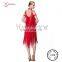 L-11306 Jazzy Fringe Camisole Dress For Latin Rumba Fringe Salsa Dress