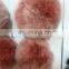 Fashion Charm Genuine Rex Rabbit Fur pom pom for keychain/ handbag pendant - Red Frosted