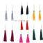 Handmade Fringe Thread Tassel Drop Earrings Charm Pearl Earrings