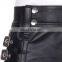 Black Genuine Leather Made Utility Kilt