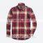 Fashionable shirt men fitness pants mens flannel checked plaid shirts man cotton shirt
