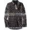 Custom made factory wholesale man slim fit plaid cotton flannel shirt