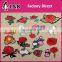 2017 flower embroidery patches colorful iron on applique fashion images iron on patches flower