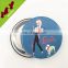 Christmas gifts custom blank plastic badge with safety clip