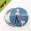 Christmas gifts custom blank plastic badge with safety clip