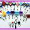 Plastic badge reel with epoxy logo