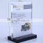 manufacture custom clear Poster Menu Holder Leaflet Display Stands acrylic sign holder