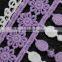 New fancy embroidery polyester lace trim lollipop lace fringe trim for garment