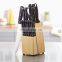 Stainless Steel Knife Set With Pine Wood Block