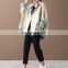 TWOTWINSTYLE Korean Patchwork Hit Color Women's Jacket Lapel Collar Long Sleeve Oversized Loose Coat Female