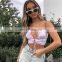 2020 New Arrivals Women Mini Crop Top Ladies Sexy Irregular Lace-Up Crop Tank Top Women Clothing Crop Tanks