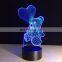 3D Illusion Touch Night Light LED Acrylic Table Lamp Kids Bedside Home Decor