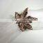 Iron Metal Tree Leaf Design Antique Finish Napkin Ring Holder For Tableware