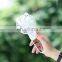 2021 Small Held Cooling Rechargeable Table Handle Electric Stand Handhold Bear folding handheld mini fan