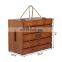 factory direct sale custom handmade 6 bottles wooden wine gift boxes hinged box for wine