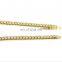 European and American hip-hop necklace for men, 3mm 4mm alloy tennis chain, gold and silver simple all-match necklace