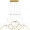 Nordic Gold Black minimalist creative personality pendent lights modern hanging