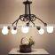Nordic Multi Heads Living Room Chandelier Creative Personality Iron Ceiling Hanging Lights for Dining Table