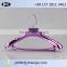 plastic electronic plated hanger for suits with cross bar and footgrip
