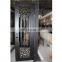 modern double glass wrought iron door
