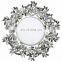 leaf design wall mirror